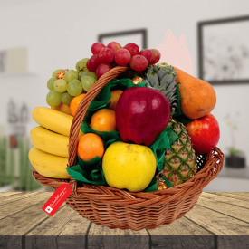 pineapple cake with 3KG fruit basket