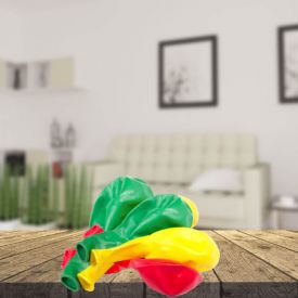 1 Kg Chocolate Cake,12pcs Mixed  Flowers and 6 pcs Balloons