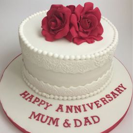 Beautiful Happy anniversary cake
