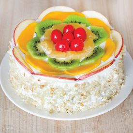 White forest fruit Cake
