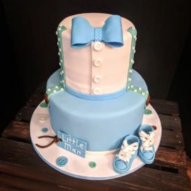 Girl baby bootie cake