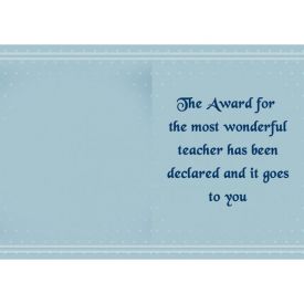 Teacher's day Greeting card