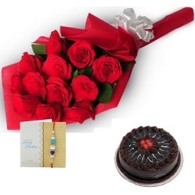 Roses With Rakhi