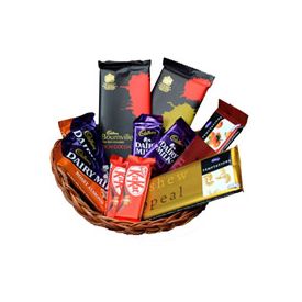 Christmas chocolates basket