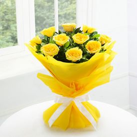 Bunch of  yellow roses