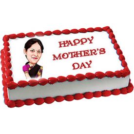 Square shape photo cake