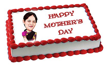 Square shape photo cake