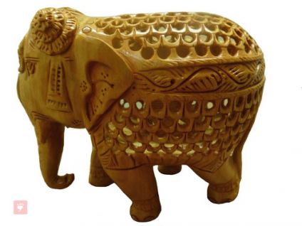 Elephant in wooden colour