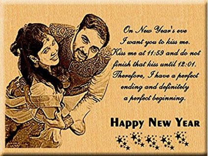 Wooden personalized photo frame