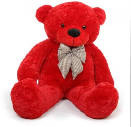 4 feet Red teddy bear