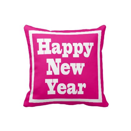Happy New Year Throw Cushion