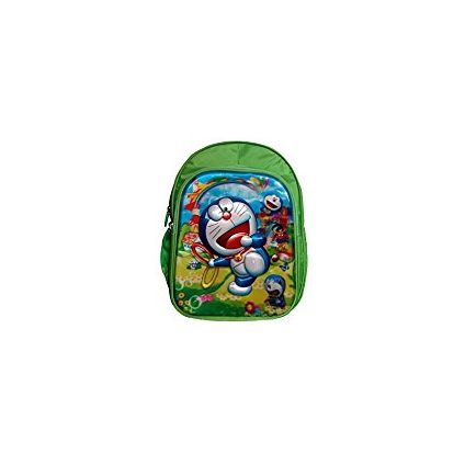 Batu Lee Worldcraft 5D Doraemon 18 inch Green Waterproof Children's Backpack (Green)