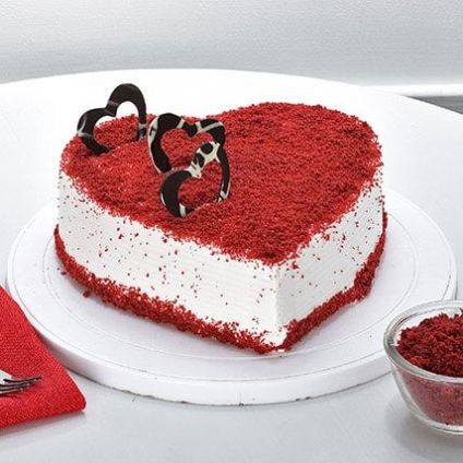 Cake Red Velvet  Heart Shape