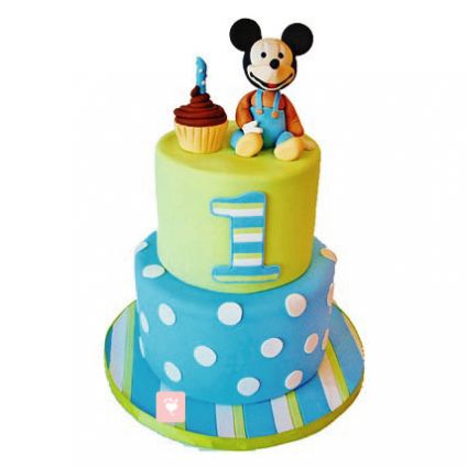 Cute Mickey Mouse Cartoon  Cake