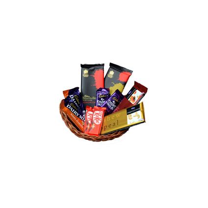 Christmas chocolates basket