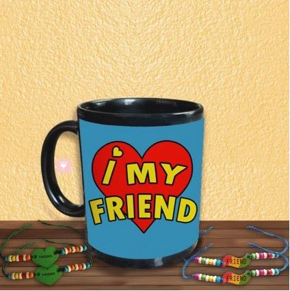 I Love My Friend Mug with Friendship Band
