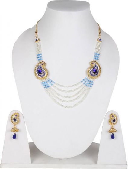 Jewelry Set  (White and blue)