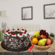 Black forest with 3KG  fruits basket